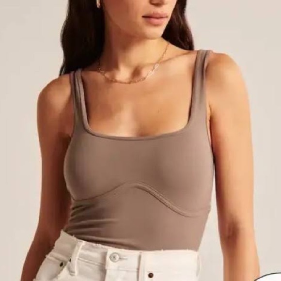 Abercrombie & Fitch Tops - Abercrombie Seamless Corset Squareneck Tank